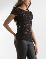 Black top with lace