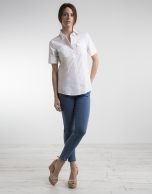 Camisa blanca manga corta