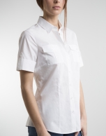 Camisa blanca manga corta