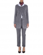 Long gray angora jacket 