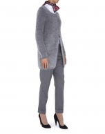 Long gray angora jacket 