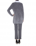 Long gray angora jacket 