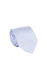 Corbata microdibujo azul