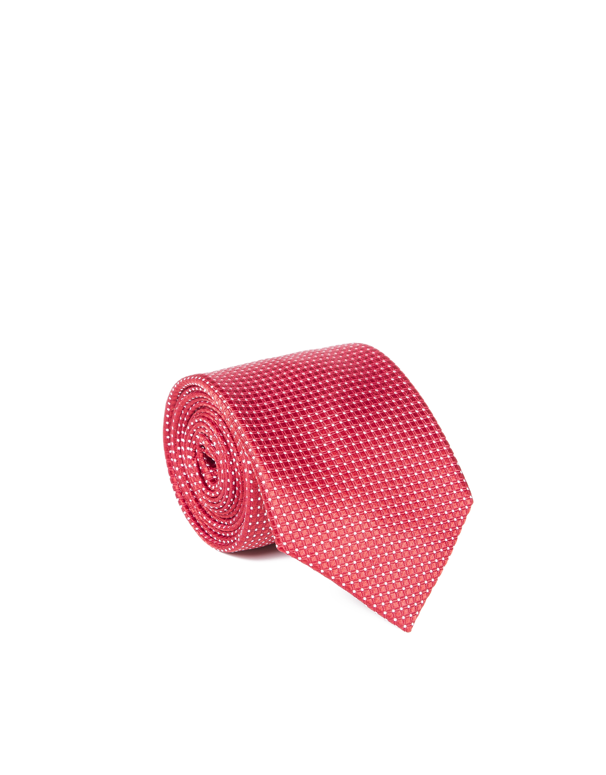 Microprint tie red