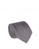 Corbata microdibujo gris