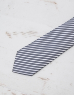 Ivory striped tie