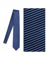 Dark blue silk tie