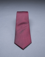 Burgundy-silver micro-dot tie 