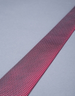 Burgundy-silver micro-dot tie 