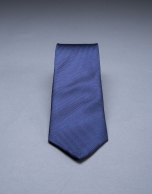 Blue micro-print tie 