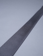 Gray micro-print tie 