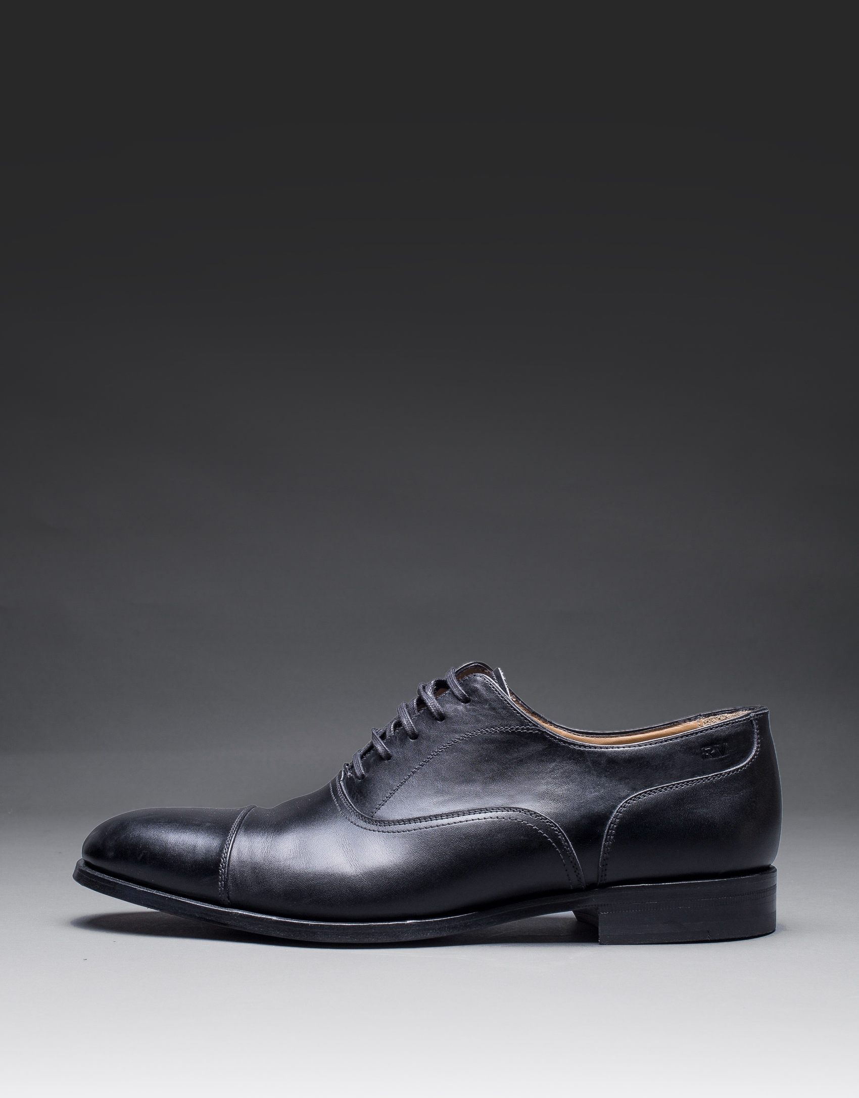 Black dress shoes with laces