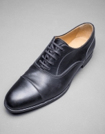 Black dress shoes with laces