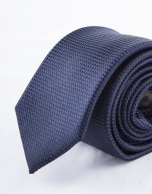 Navy blue microprint tie