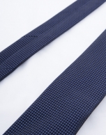 Navy blue microprint tie