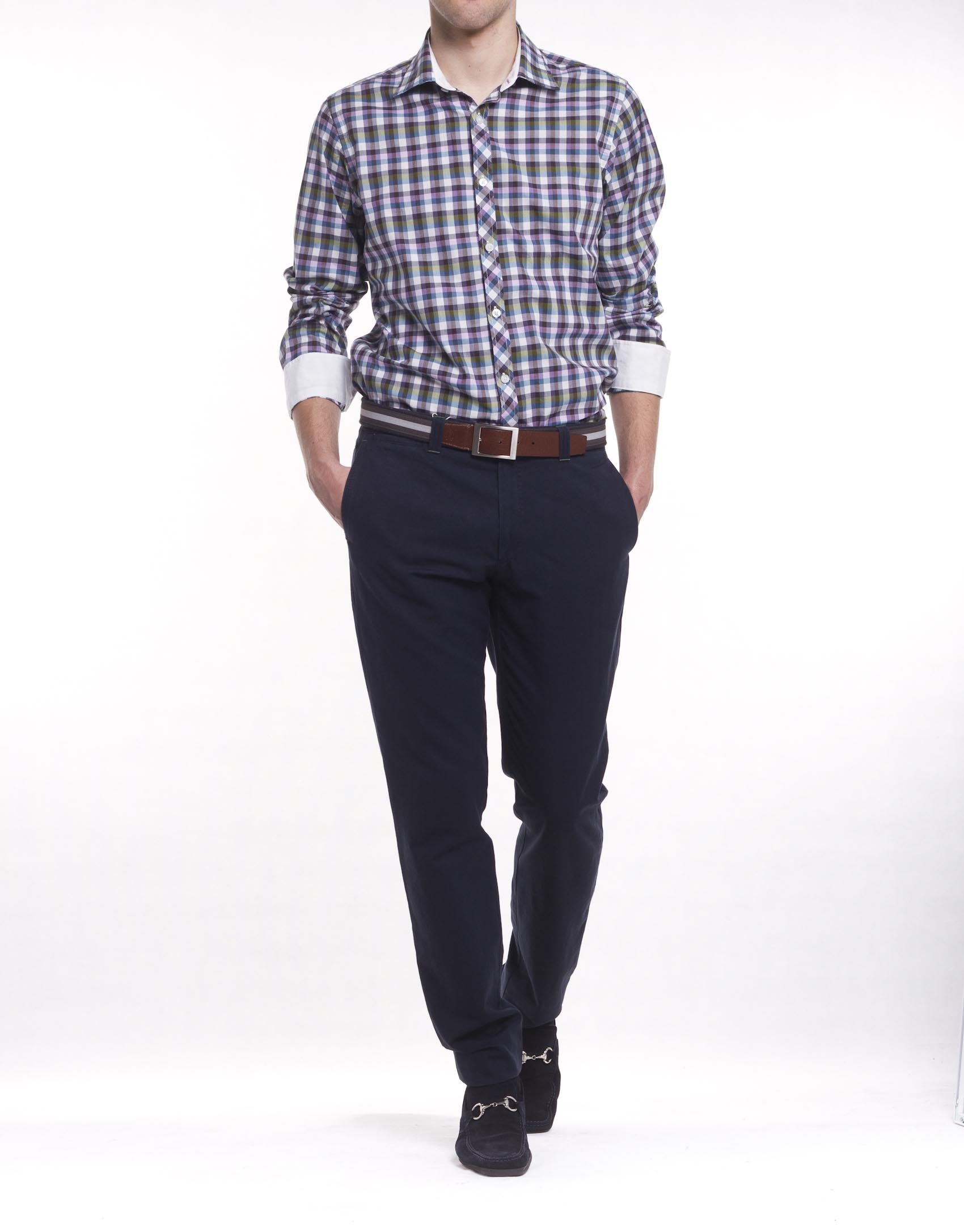 Casual Vichy checked shirt