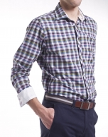 Casual Vichy checked shirt