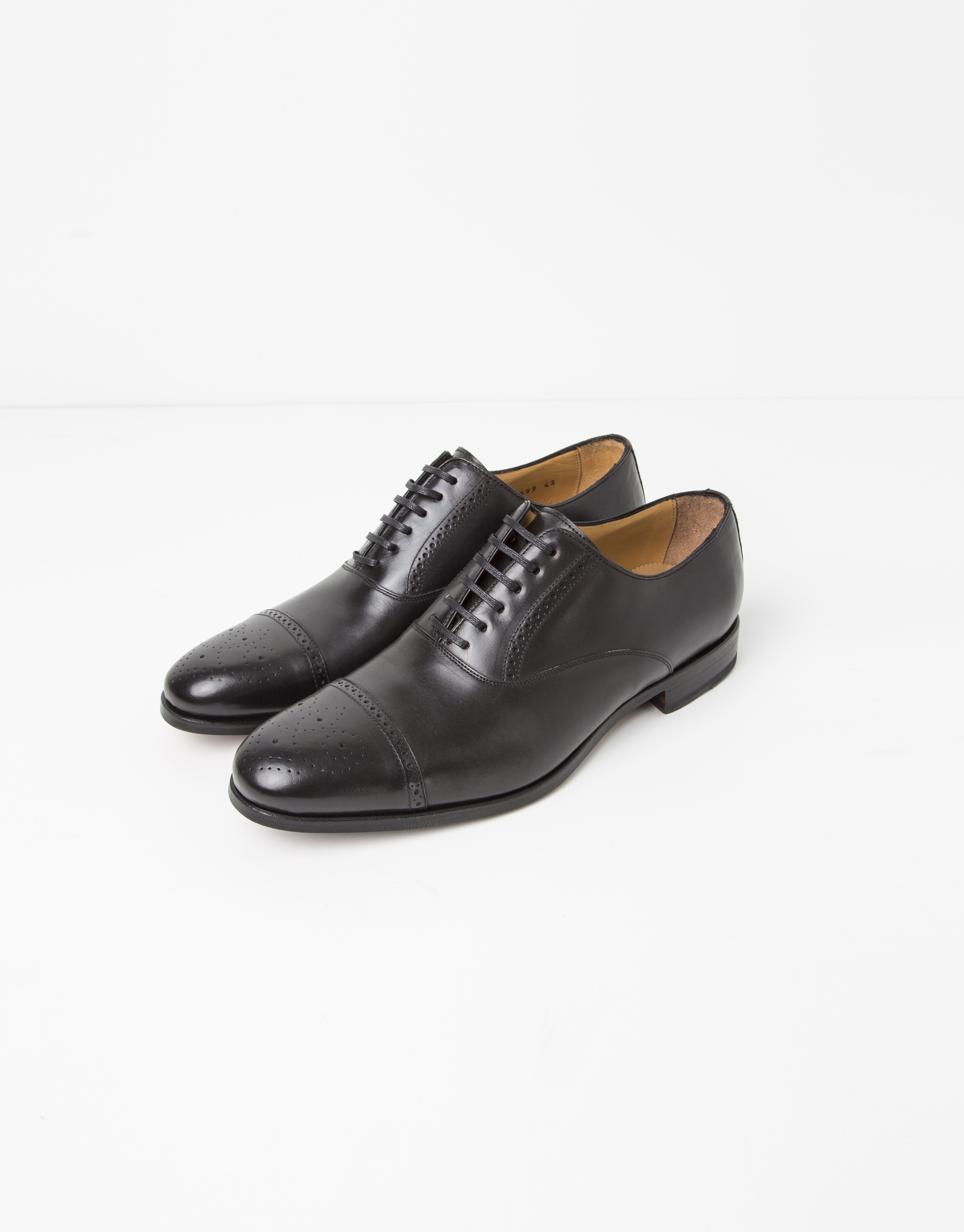 Black Oxford dress shoes