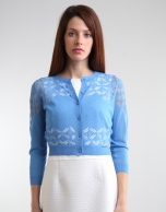 Short blue jacket with fantasy