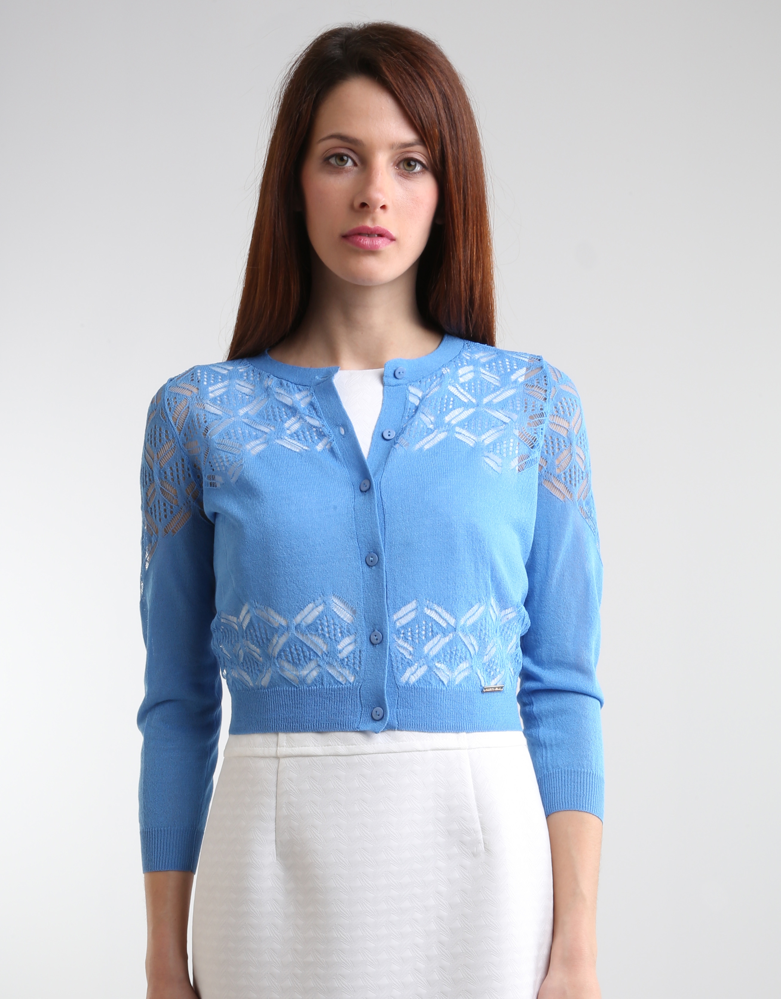 Short blue jacket with fantasy