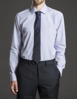 Blue striped dress shirt 