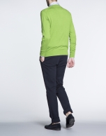 Basic green knit sweater 