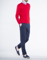 Basic red knit sweater