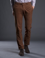 Hazelnut cotton pants