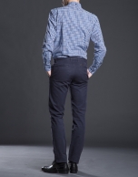 Blue cotton pants