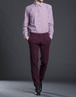 Burgundy cotton pants