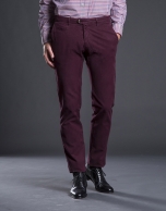 Burgundy cotton pants