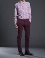 Burgundy cotton pants