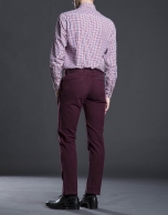 Burgundy cotton pants