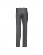 Grey Prince of  Wales pattern semi-formal trousers