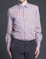 Copper checked sports shirt 