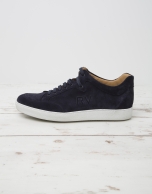 Navy blue sneakers