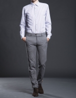 Gray herringbone pants