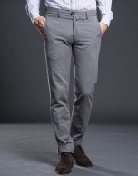 Gray herringbone pants