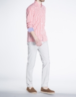 Blue checked sports shirt