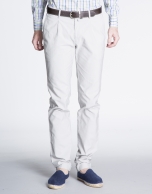 Light grey pique sports pants 