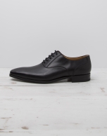 Black dress shoes with laces