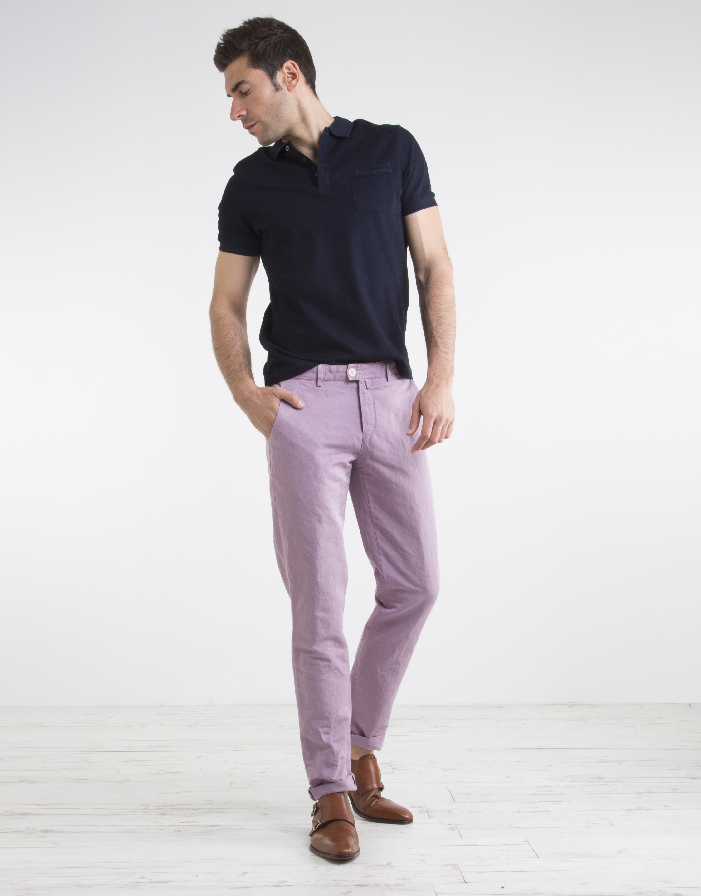 Mauve chino pants