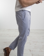 Light blue structured chino pants