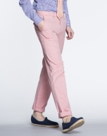 Coral colour Oxford sports pants  