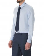 Light blue microprint dress shirt