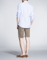 Kaki Bermuda shorts with french pocket.