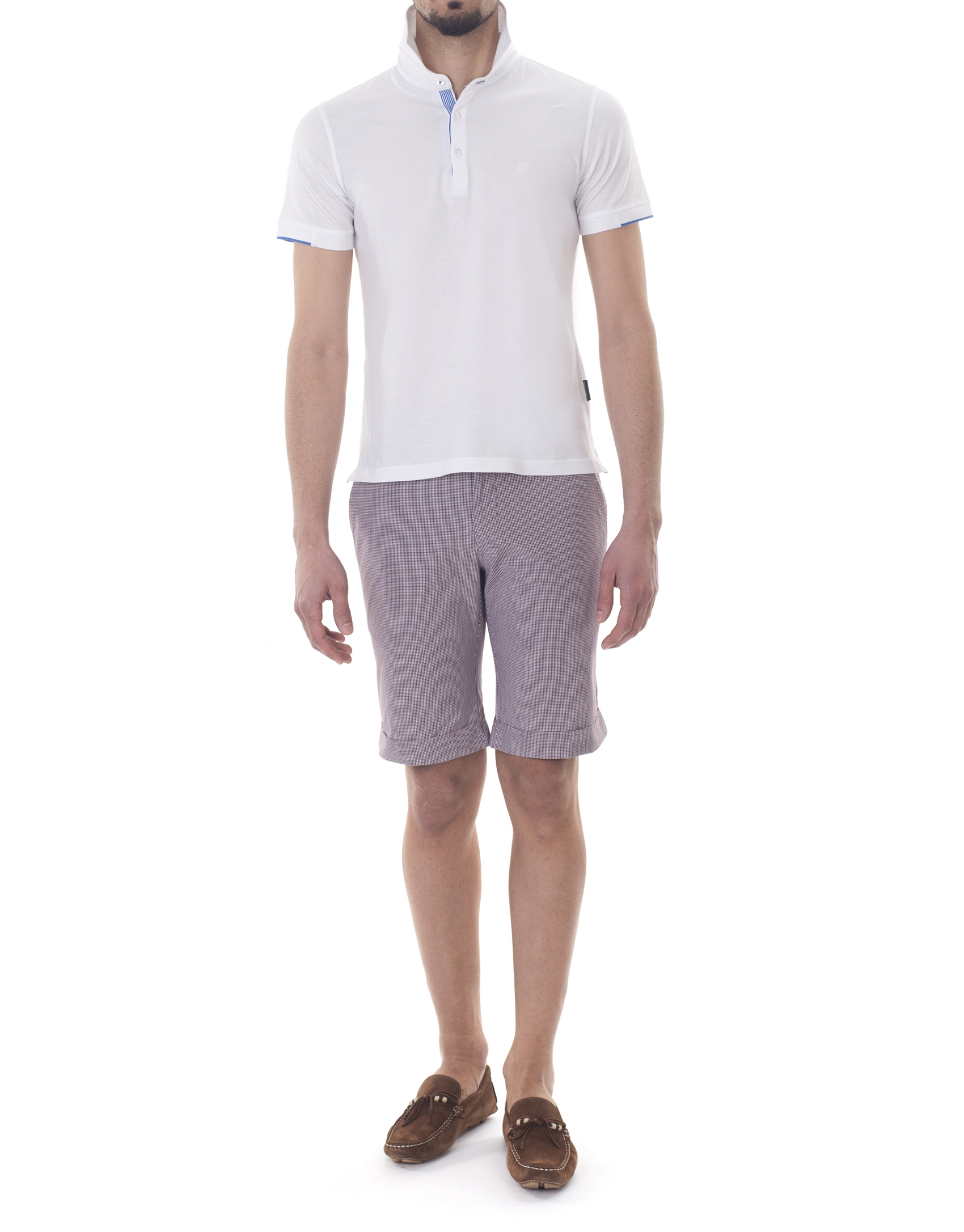 Small checked bermuda shorts