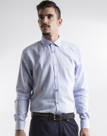 Blue print sport shirt