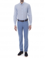 Blue jacquard sport pants