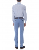 Blue jacquard sport pants